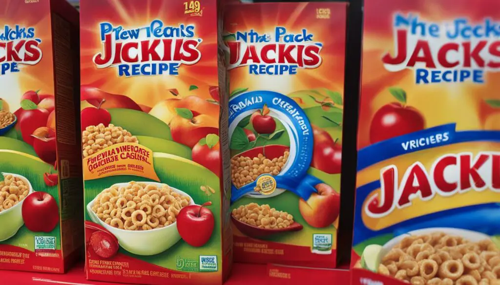 Apple Jacks box with the words 'New Recipe'