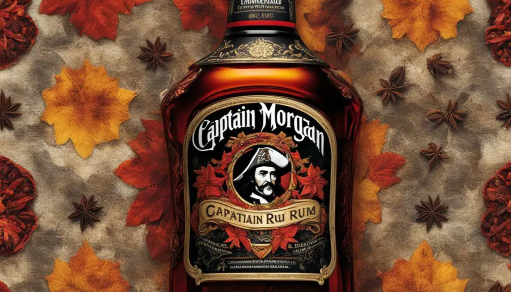 Captain Morgan bottle with spices