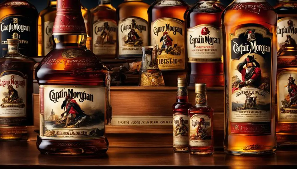 Captain Morgan spiced rum bottle
