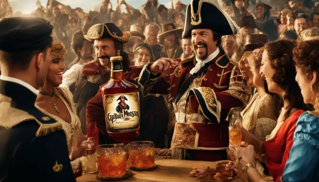 Captain Morgan spiced rum bottle