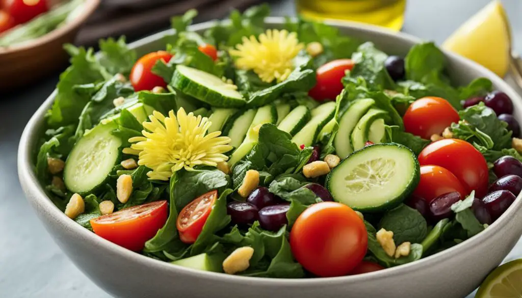 Healthy Don Angie Chrysanthemum Salad Recipe