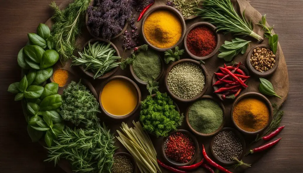 Healthy herbs and spices