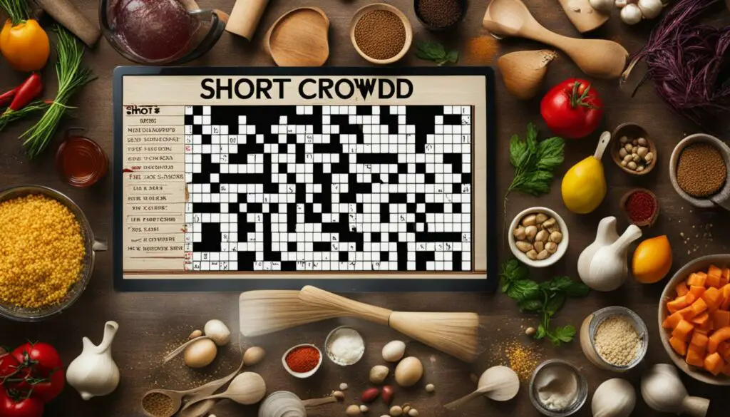 Online Crossword Maker for Short Recipe Puzzles