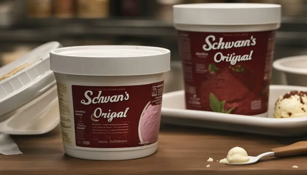 Schwan's ice cream recipe change
