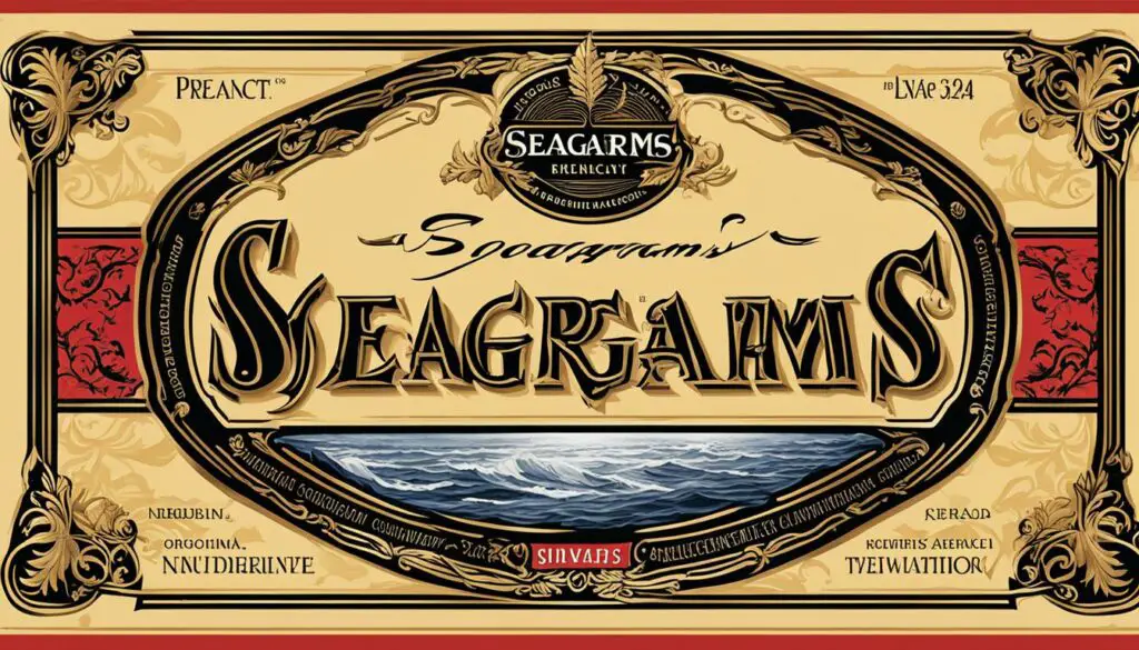 Seagrams product label
