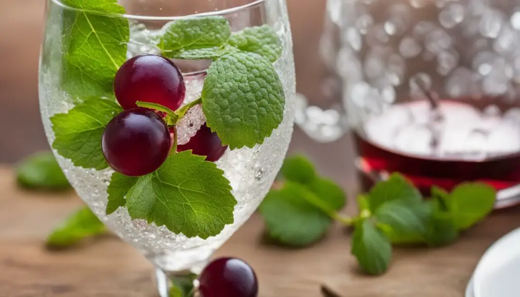 Sparkling Grape Juice Mocktail