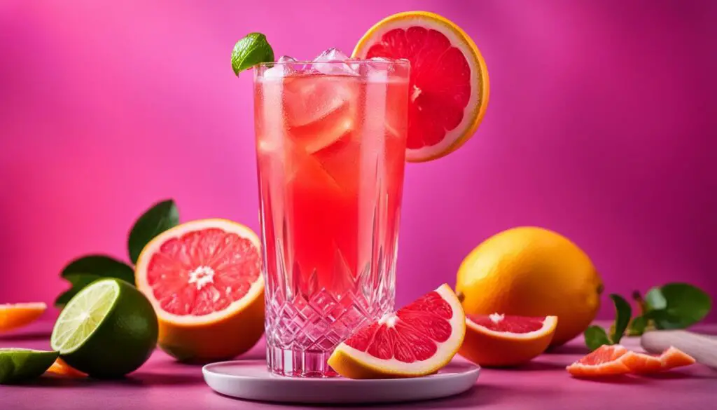 cocktail with tequila and grapefruit