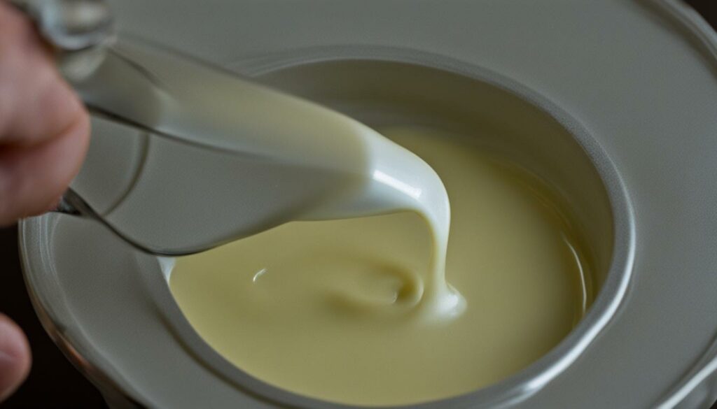 creamy leche flan mixture