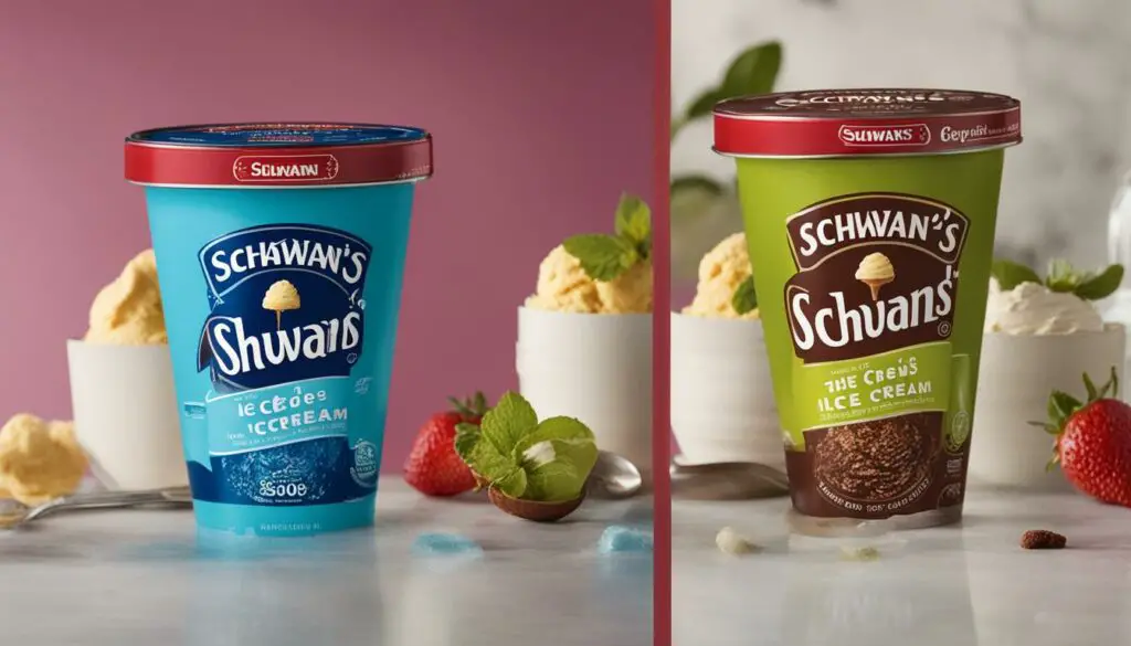 did Schwan's alter their ice cream formula