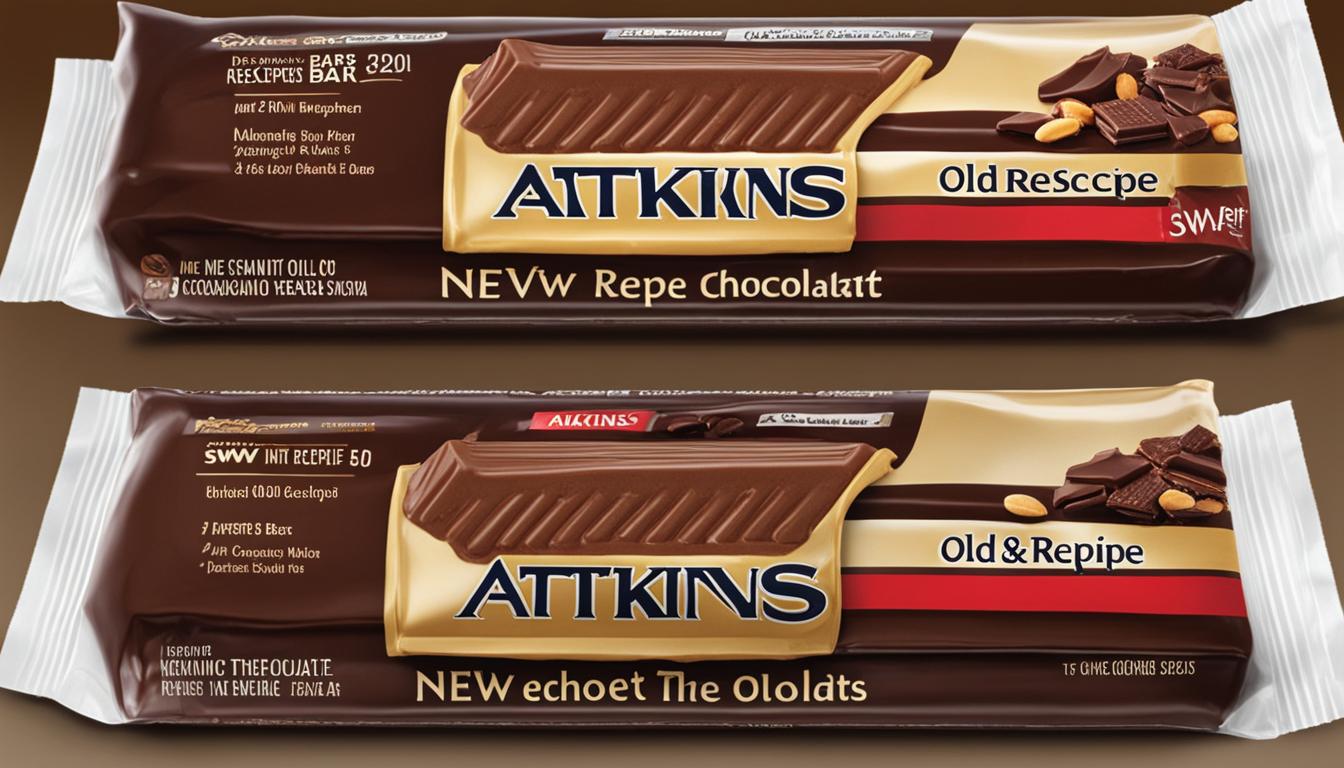 did atkins bars chocolate peanut butter recipe change