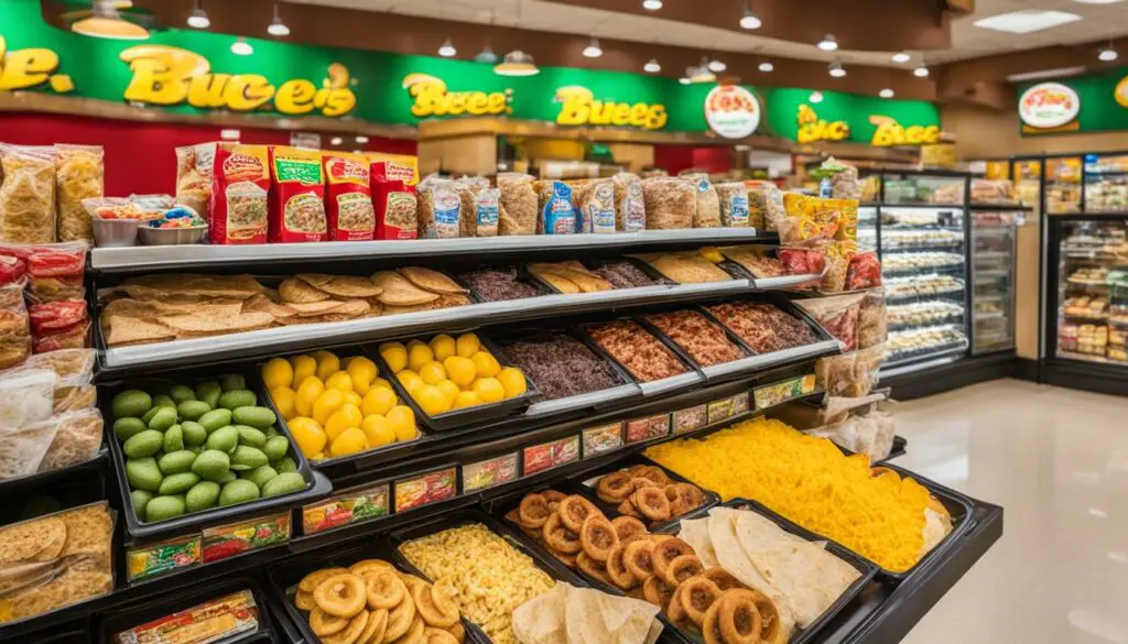 grab-and-go breakfast at bucees