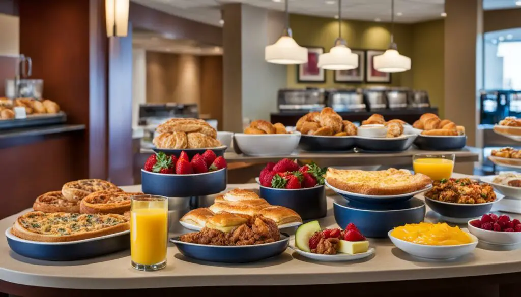 hampton inn breakfast options