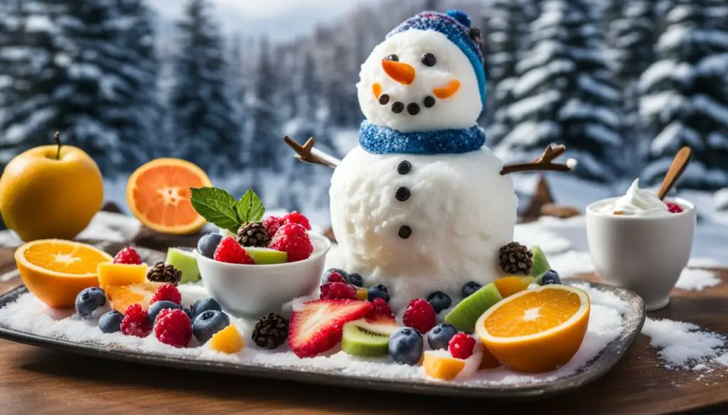 healthy breakfast for snowmen