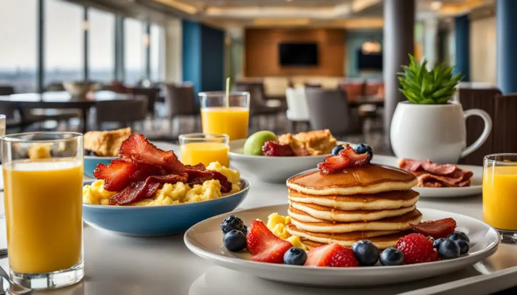 holiday inn express breakfast menu