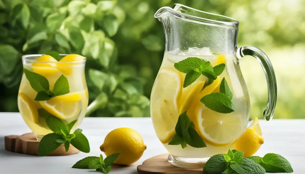 pitcher of lemonade