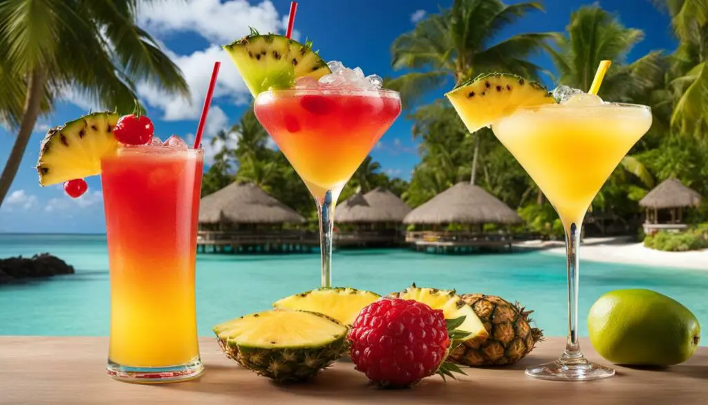 tropical mocktails