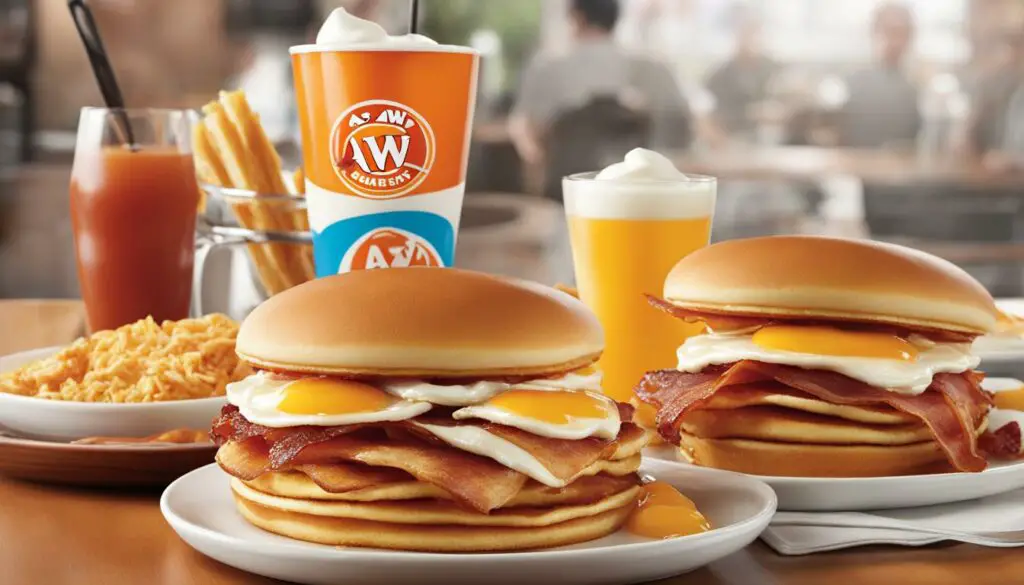 A&W Breakfast Menu Image