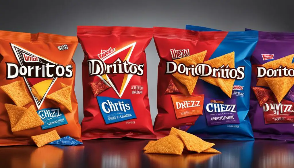 Doritos, Cheez-It, and Pringles chips