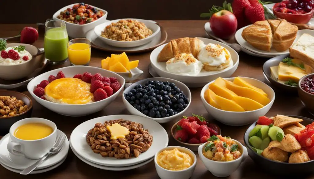 Hampton Inn breakfast choices