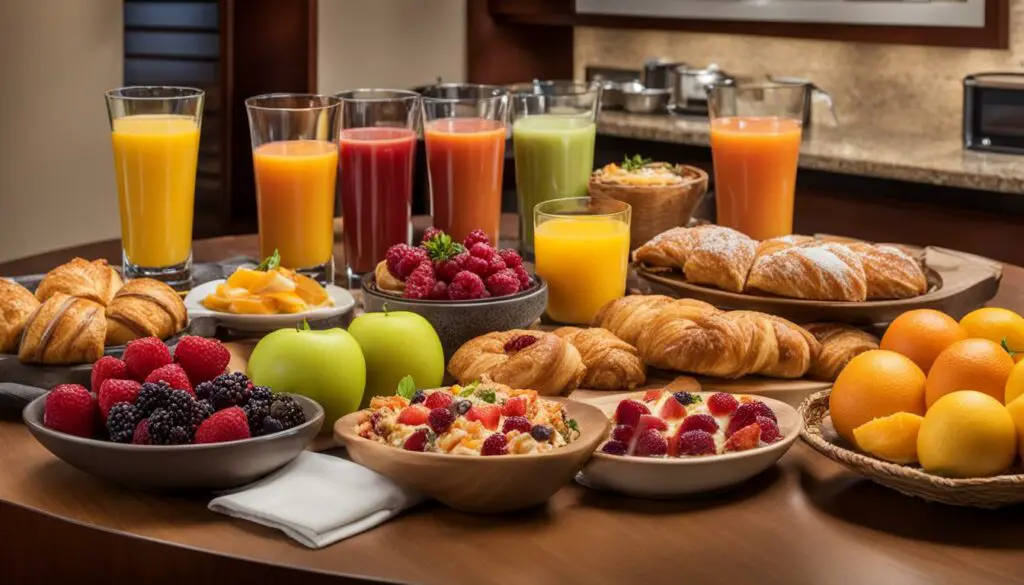 Hampton Inn breakfast options