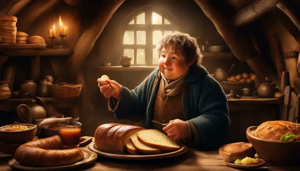 Hobbit enjoying a hearty second breakfast