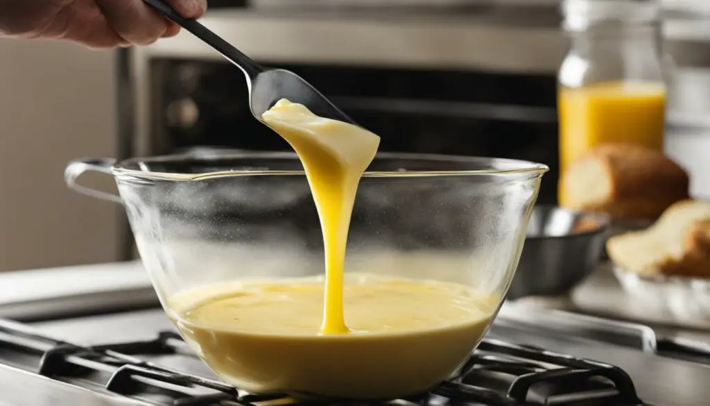 Using melted butter in baking recipes
