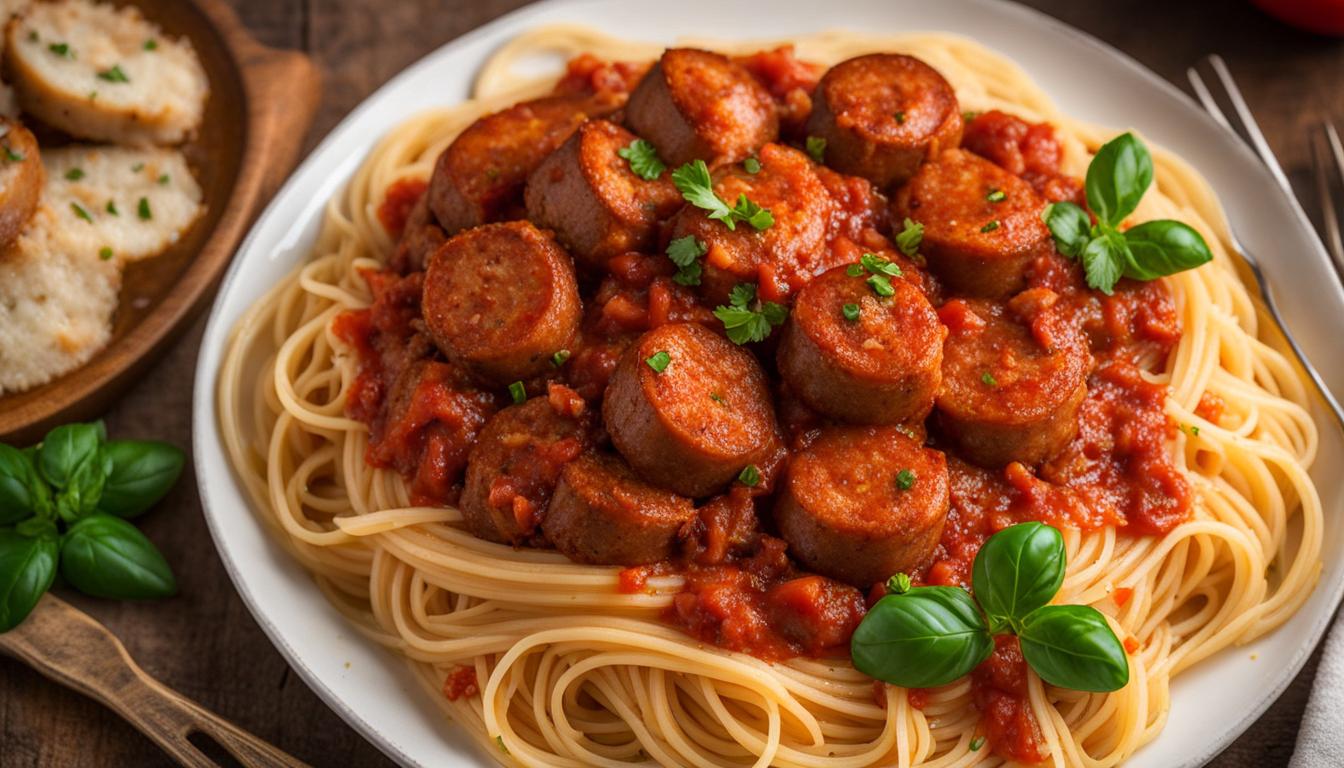 can you put breakfast sausage in spaghetti