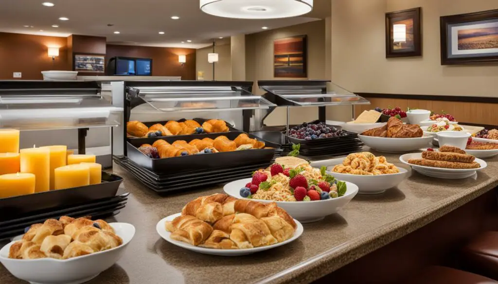 candlewood suites breakfast options