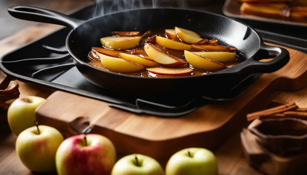 caramelized fried apples