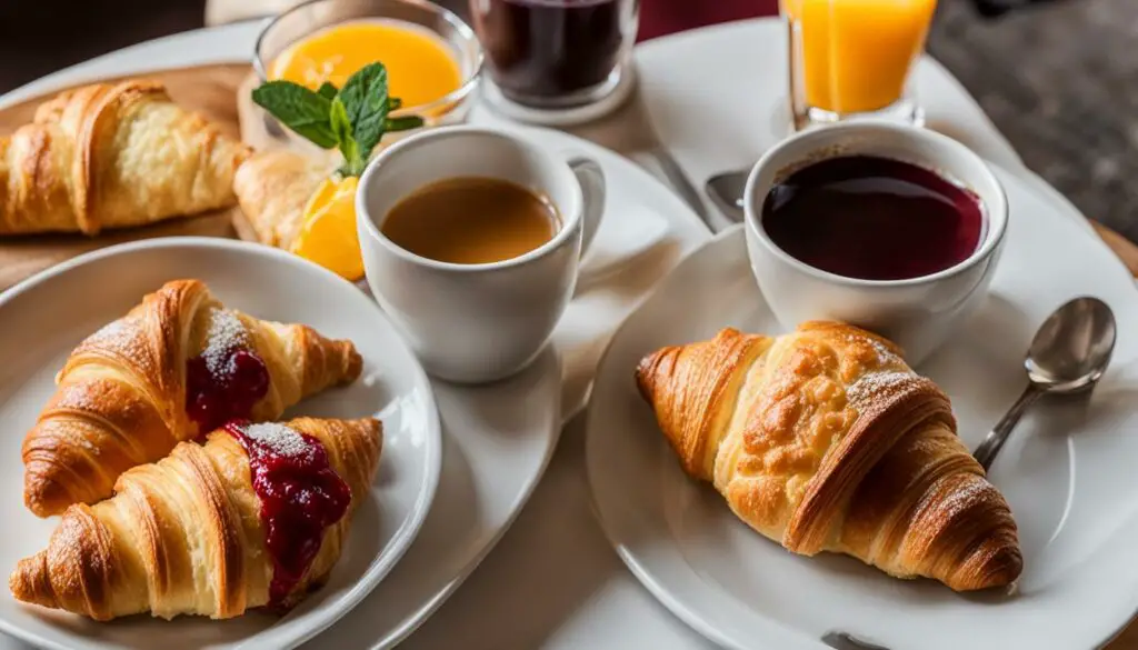 continental breakfast at Red Roof Inn