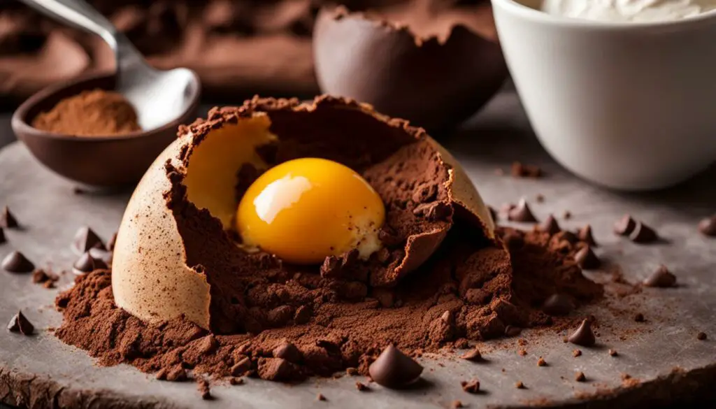 eggs in cocoa powder cookies