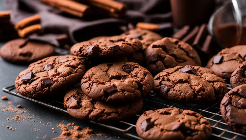 flour in cocoa powder cookies