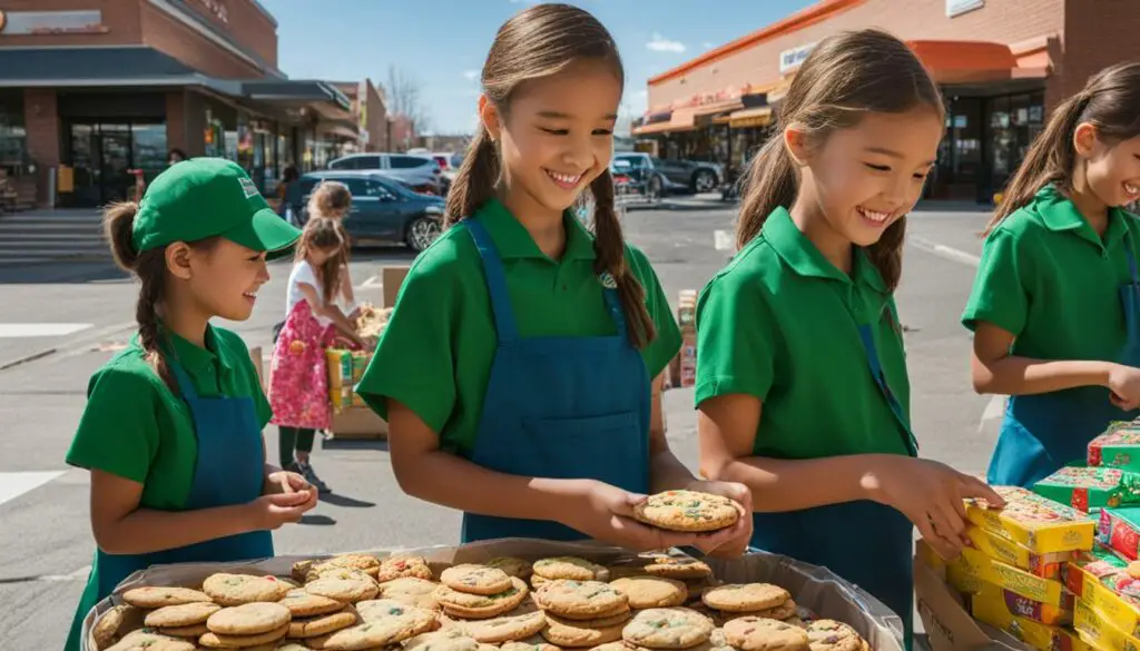 girl scout cookie sales