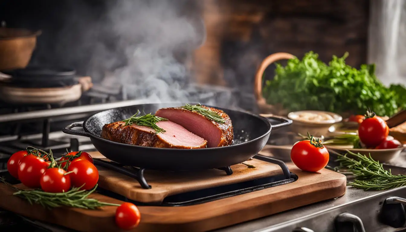 how to cook ham steak for breakfast