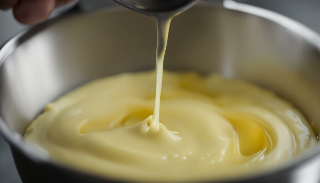 melted butter in baking recipes