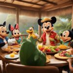 what characters are at ohana breakfast