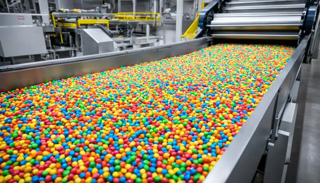 Smarties candy manufacturing process