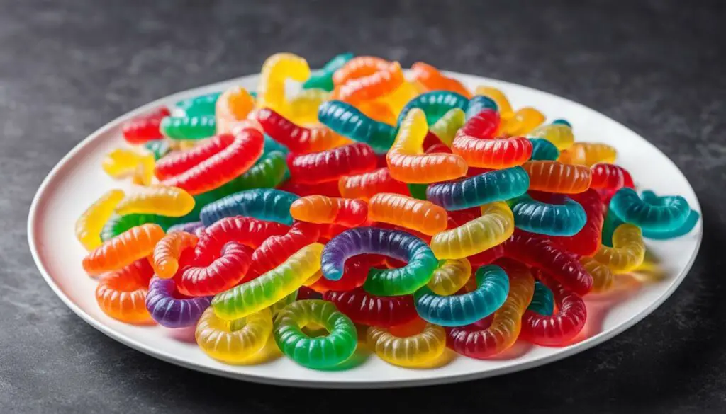 Trolli gummy worms