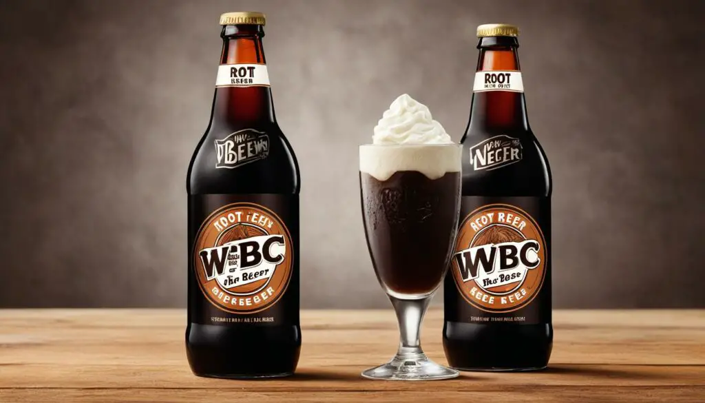 WBC Root Beer packaging
