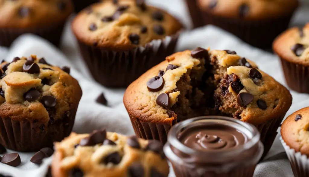 banana bread muffins with chocolate chips