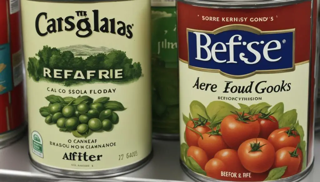 changes in canned goods