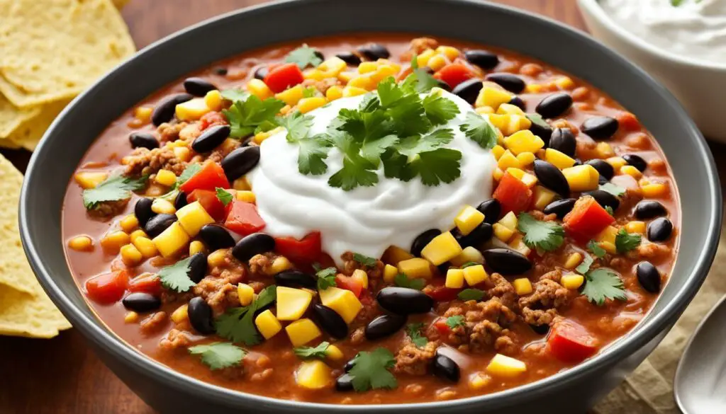 healthy taco soup image