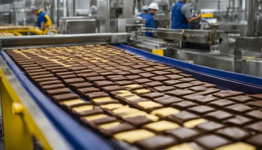 snickers bar production process