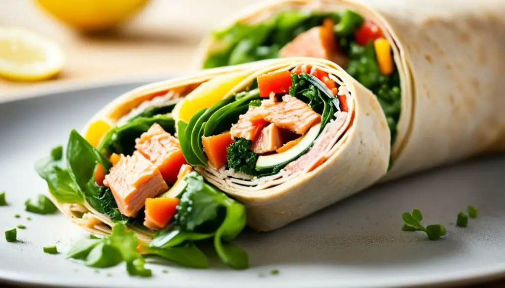 canned salmon wraps