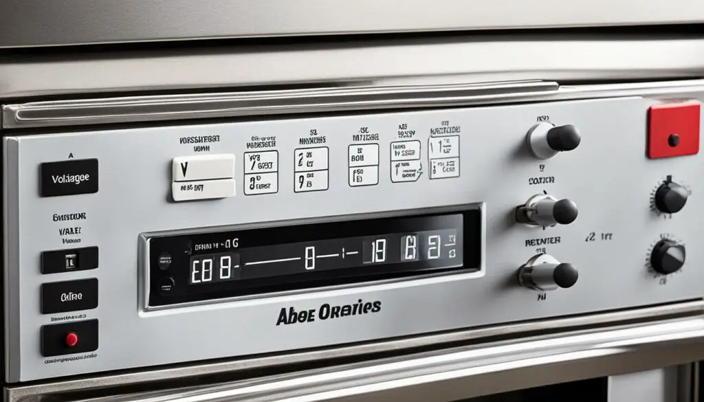 electrical specifications of ovens