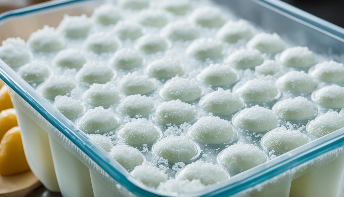 Illustration of Freezing Sour Cream Guidelines
