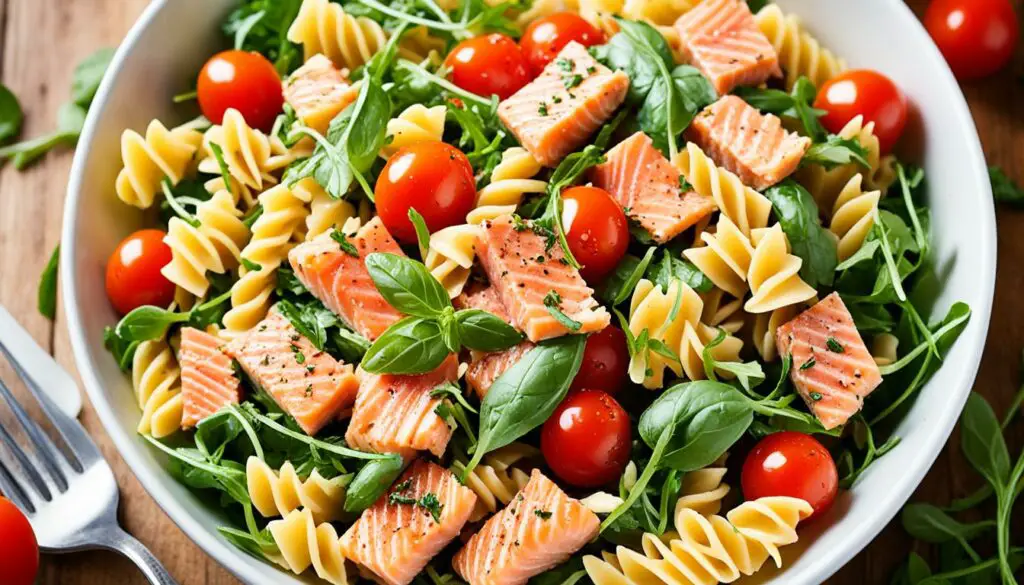 salmon pasta salad