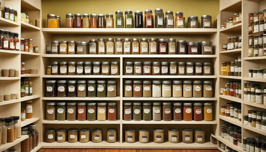 well-stocked kitchen