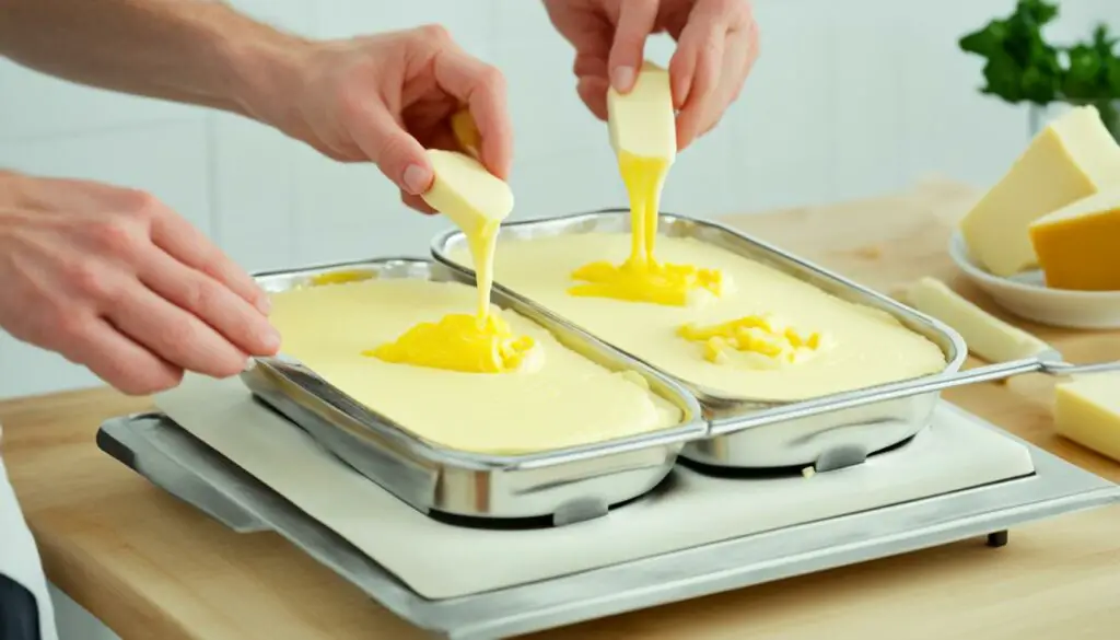 cooking with butter or margarine