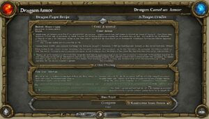 do you need a recipe to craft dragon armor